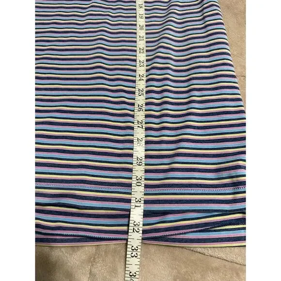 Peter Millar Summer Comfort Golf Shirt Men's Size XL Striped Purple Blue Polo - Picture 8 of 10